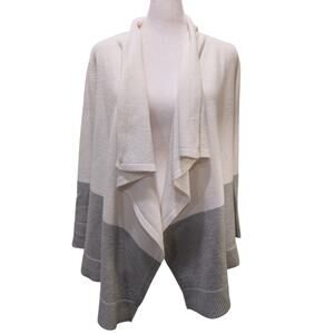 Eddie Bauer Draped Knit Merino Wool Cardigan Small